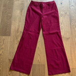 NWT Burgundy Wide-Leg Pants